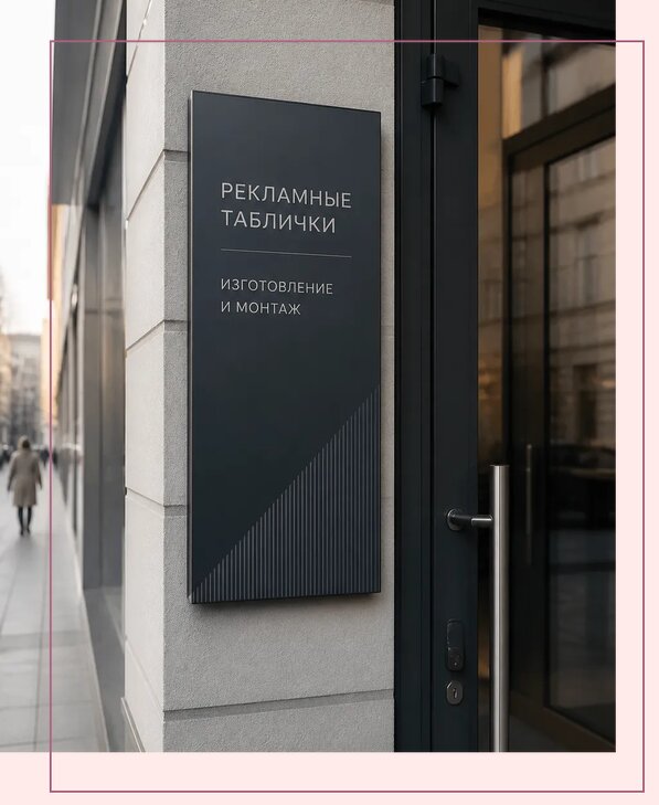 Рекламные таблички в Ногинске по цене от 4559 р. | Аванза-Нгн