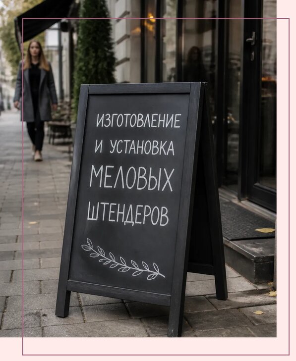 Меловые штендеры в Ногинске по цене от 6585 р. | Аванза-Нгн